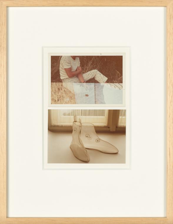 Birgit Jürgenssen, Wörterbuch der Gemeinplätze (Flaubert), 1975–1978, 2 Farbfotografien (Vintag…