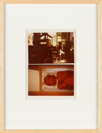 Birgit Jürgenssen, Wörterbuch der Gemeinplätze (Flaubert), 1975–1978, 2 Farbfotografien (Vintag…