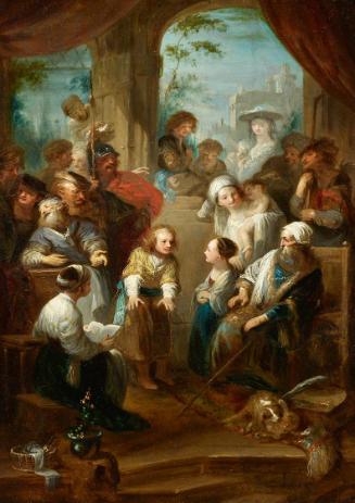 Franz Anton Maulbertsch, Joseph erzählt seine Träume, 1787/1790, Öl auf Holz, 33,5 x 24,5 cm, L…