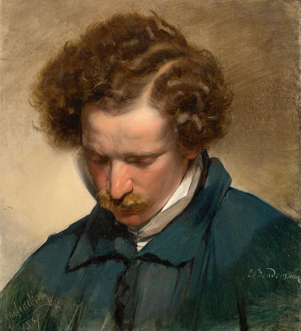 Friedrich von Amerling, Der Maler Eduard Bendemann (1811–1889), 1837, Öl auf Leinwand, 43,5 × 4…
