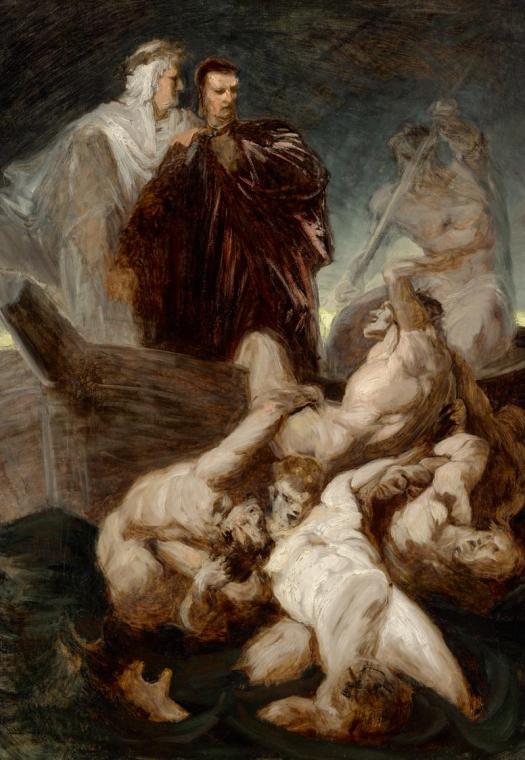 Hans Makart, Dante und Vergil im Inferno, um 1863/1865, Öl auf Leinwand, 85 x 60 cm, Belvedere,…