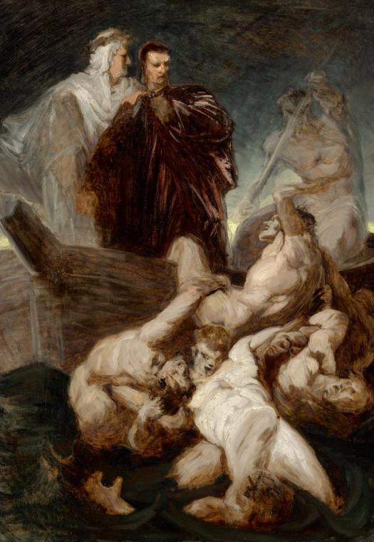 Hans Makart, Dante und Vergil im Inferno, um 1863/1865, Öl auf Leinwand, 85 x 60 cm, Belvedere, ...