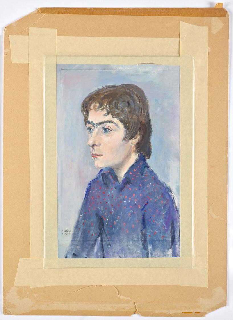 Bettina Bauer-Ehrlich, Bildnis Lily Ernst (Lady Hornby), 1975, Öl auf Hartfaserplatte, Blattmaß…