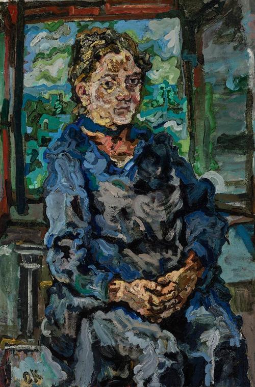 Oskar Kokoschka, Romana Kokoschka, die Mutter des Künstlers, 1917, Öl auf Leinwand, 112 × 75 cm…