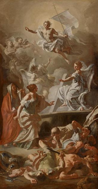 Francesco Solimena, Auferstehung Christi, um 1720, Öl auf Leinwand, 145,5 x 77 cm, Belvedere, W…