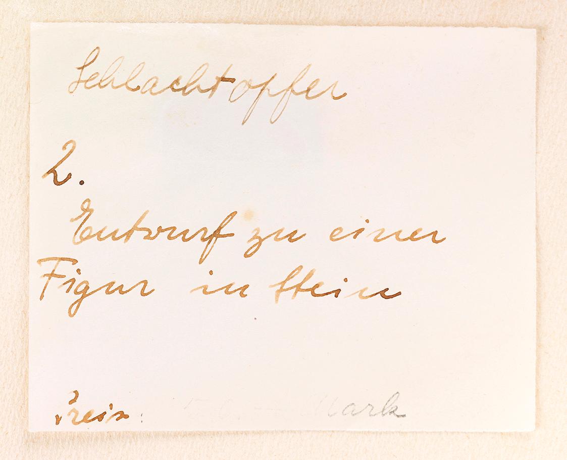 Fritz Wotruba, Der Gefallene, undatiert, Aquarell über Grafitstift auf Papier, Blattmaße: 30 × …