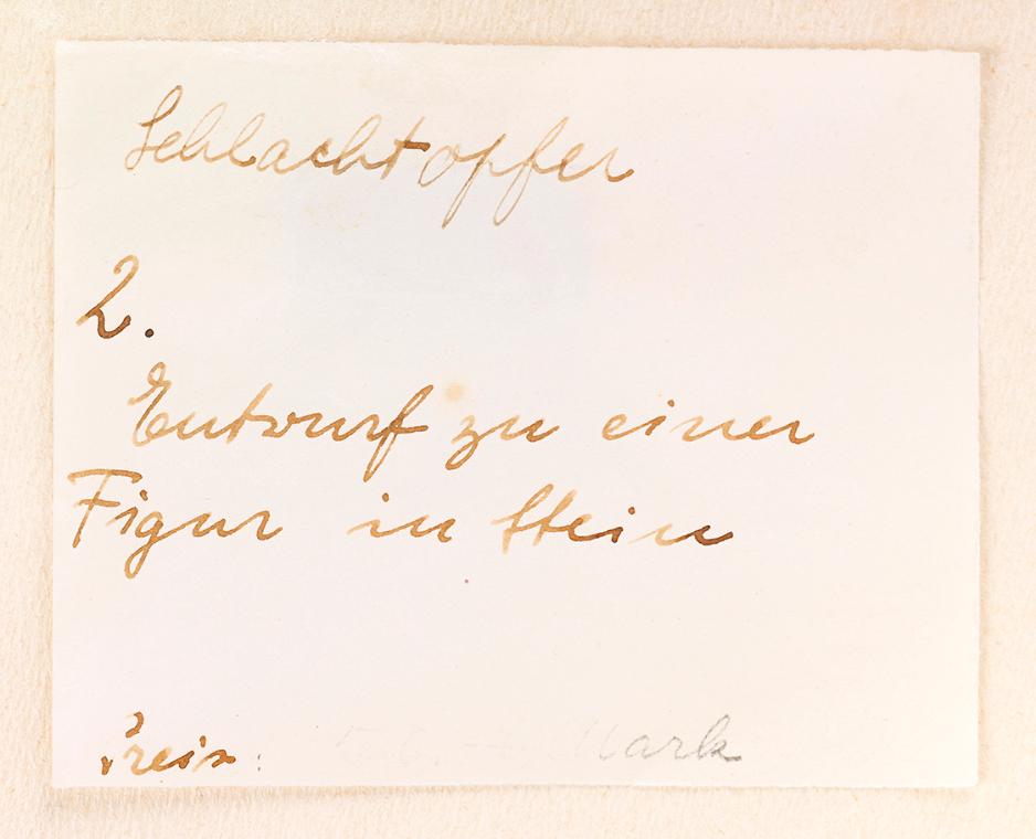 Fritz Wotruba, Der Gefallene, undatiert, Aquarell über Grafitstift auf Papier, Blattmaße: 30 × …
