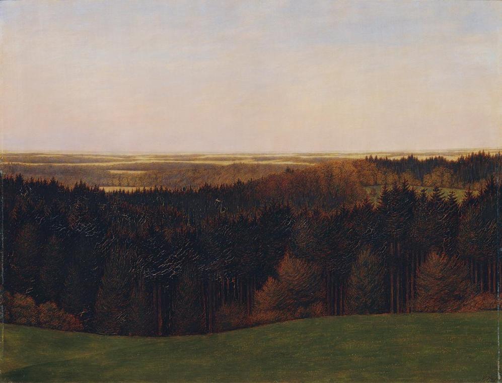 Karl Haider, Über allen Gipfeln ist Ruh´, 1908, Öl auf Leinwand, 87,5 x 115 cm, Belvedere, Wien…