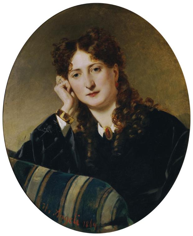 Heinrich von Angeli, Berta Preiss, 1864, Öl auf Leinwand, 68,7 x 55,8 cm, Belvedere, Wien, Inv.…