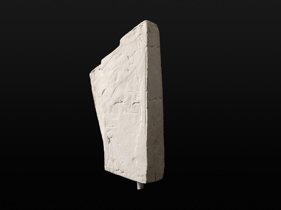 "Der Ring des Nibelungen" (Richard Wagner). Entwurf für die Bühnenbauten "Götterdämmerung", 2. Bild und 6. Bild "Die Halle der Gibichungen " zur Inszenierung an der Deutschen Oper, Berlin, 1966. Rechter vorderer Teil der mehrteiligen Gesamtmodelle