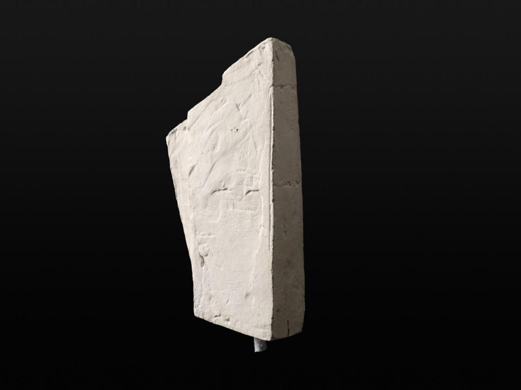 "Der Ring des Nibelungen" (Richard Wagner). Entwurf für die Bühnenbauten "Götterdämmerung", 2. Bild und 6. Bild "Die Halle der Gibichungen " zur Inszenierung an der Deutschen Oper, Berlin, 1966. Rechter vorderer Teil der mehrteiligen Gesamtmodelle