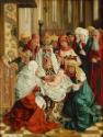 Meister von Mondsee, Beschneidung Christi, um 1497, Malerei auf Tannenholz, 113 x 87,5 cm, Belv…