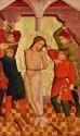 Österreichischer Maler, Geißelung Christi, Wien um 1430/1440, Malerei auf Holz, 79 × 47 cm, Dau…