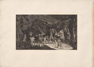 Max Klinger, Simplicius unter den Soldaten (Platte IX), aus Intermezzi. Rad. Op. IV. 12 Composi…