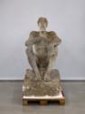 Fritz Wotruba, Großer Hockender, 1929–1931, Kalksandstein, 149,5 × 76,5 × 128 cm, 745 kg, Belve…