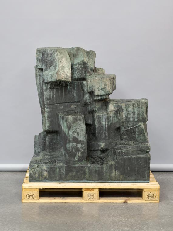 Fritz Wotruba, Große Figur, 1963, Bronze, 121 × 109 × 52 cm, 210 kg, Belvedere, Wien, Inv.-Nr. …