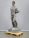 Fritz Wotruba, Grosse dunkle Figur, 1933, Hartsandstein, schwarz bemalt, 243 × 82,5 × 55,5 cm, …