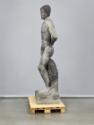 Fritz Wotruba, Grosse dunkle Figur, 1933, Hartsandstein, schwarz bemalt, 243 × 82,5 × 55,5 cm, …
