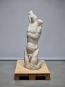 Fritz Wotruba, Torso, 1928–1929, Mannersdorfer Kalkstein, 141 × 41,5 × 44 cm, 200 kg, Belvedere…