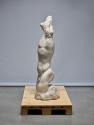 Fritz Wotruba, Torso, 1928–1929, Mannersdorfer Kalkstein, 141 × 41,5 × 44 cm, 200 kg, Belvedere…