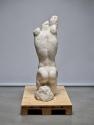 Fritz Wotruba, Torso, 1928–1929, Mannersdorfer Kalkstein, 141 × 41,5 × 44 cm, 200 kg, Belvedere ...