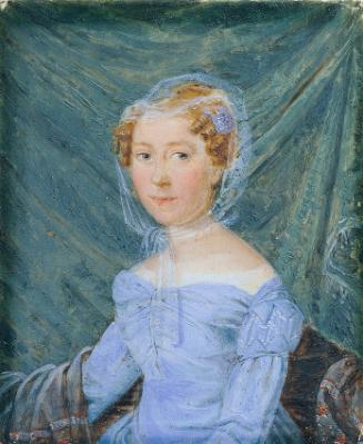 Ferdinand Georg Waldmüller, Frau Theresia Rupprecht, um 1825, Öl auf Papier, 9 x 7,5 cm, Belved ...