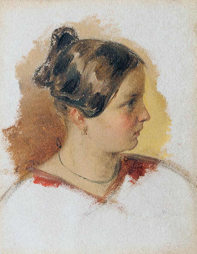 Johann Friedrich Treml, Maria Konopasek, Öl auf Papier, 13,5 x 10,5 cm, Belvedere, Wien, Inv.-N…