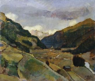 Anton Hula, Das Defereggental in Osttirol, 1935, Öl auf Leinwand, 85 x 100 cm, Belvedere, Wien,…