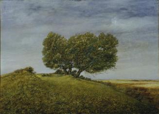 Robert Knaus-Böbing, Landschaft mit Bäumen, um 1940, Öl auf Holz, 70 x 100 cm, Belvedere, Wien,…
