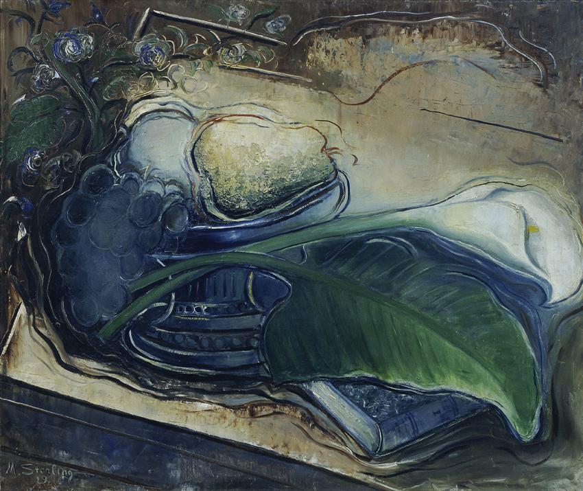 Marc Sterling, Stillleben mit Kallablüte, 1929, Öl auf Leinwand, 54 x 65 cm, Belvedere, Wien, I…