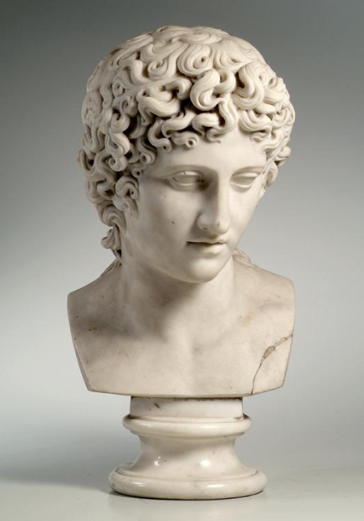 Johann Nepomuk Schaller, Idealer Kopf, 1816-1818, Carraramarmor, H: 45 cm, Belvedere, Wien, Inv…