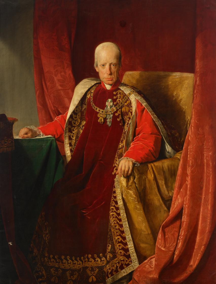 Friedrich von Amerling, Kaiser Franz I. von Österreich (1768–1835) im Ornat des Ordens vom Gold…