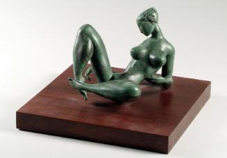 Heinrich A. Deutsch, Helena, 1979, Bronze patiniert, auf Holzplatte montiert, 15 cm, Belvedere,…