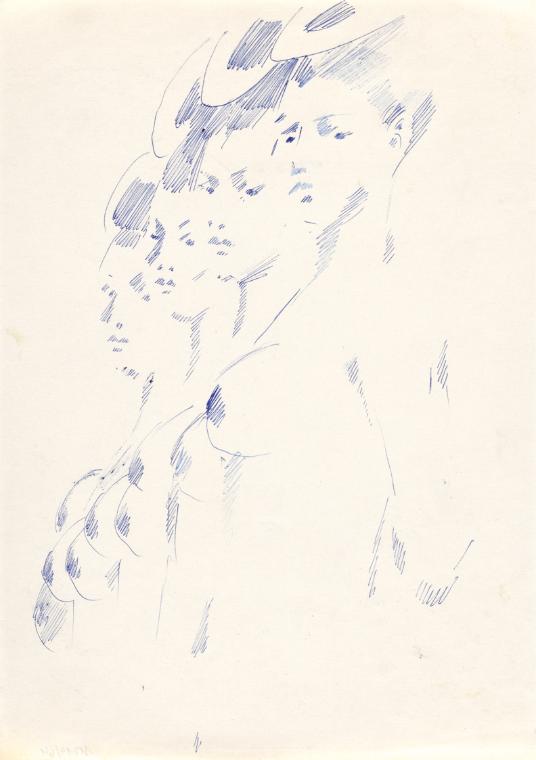 Paul Meissner, Multipler weiblicher Akt, undatiert, Tusche auf Papier, 29,8 × 21,2 cm, Belveder…