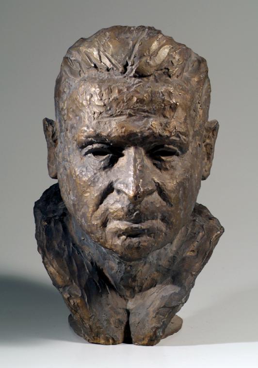 Fred Pirker, Albin Skoda, 1966, Bronze, 47,5 cm, Artothek des Bundes, Dauerleihgabe im Belveder…