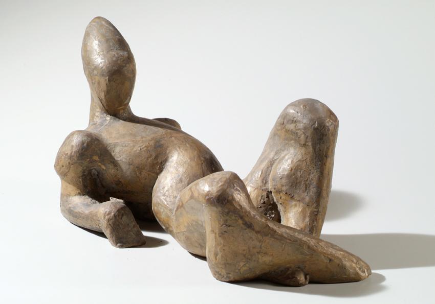 Alfred Czerny, Liegende, 1959, Bronze, 23 cm, Artothek des Bundes, Dauerleihgabe im Belvedere, …