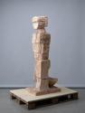 Fritz Wotruba, Großer Gehender, 1952, Gipsguss nach Tonmodell, 157 × 46 × 67,5 cm, Belvedere, W…