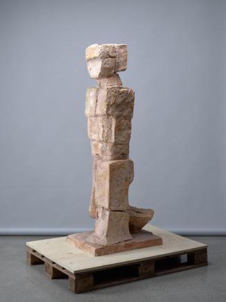 Fritz Wotruba, Großer Gehender, 1952, Gipsguss nach Tonmodell, 157 × 46 × 67,5 cm, Belvedere, W…