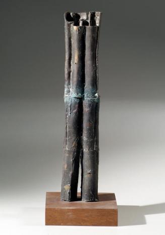 Barna Sartory, Stehende Figur, vor 1963, Bronze auf Holzsockel, 53,5 cm, Artothek des Bundes, D…