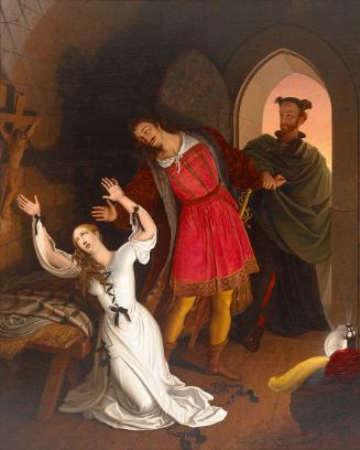 Ludwig Ferdinand Schnorr von Carolsfeld, Faust und Gretchen im Kerker, 1833, Öl auf Leinwand, 3…