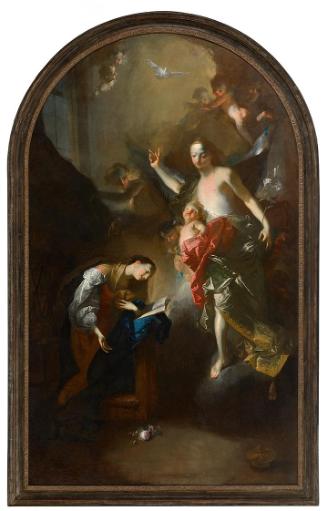Franz Anton Maulbertsch, Verkündigung an Maria, um 1766/1767, Öl auf Leinwand, 318,5 × 192,5 cm…