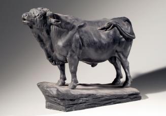 Friedrich Gornik, Zuchtstier, 1934, Gips, geschwärzt, 36 cm, Artothek des Bundes, Dauerleihgabe…