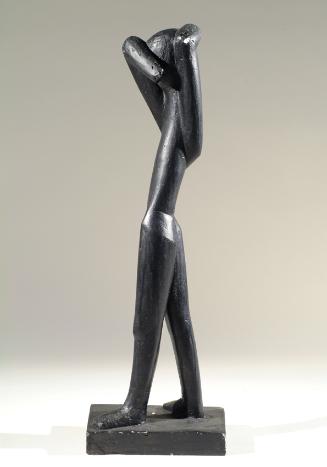 Josefine Sokole, Der eigene Weg, vor 1973, Gips, schwarz patiniert, H: 95 cm, Belvedere, Wien, …
