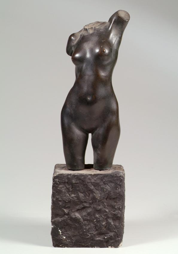 Otto Karl Hofner, Weiblicher Torso, um 1914, Bronze, H: 44 cm, Basis: 17 × 17 cm, Belvedere, Wi…