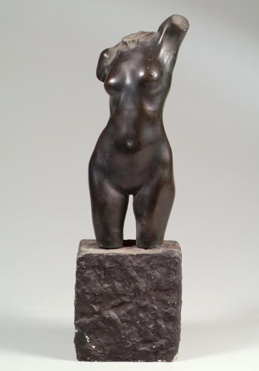 Otto Karl Hofner, Weiblicher Torso, um 1914, Bronze, H: 44 cm, Basis: 17 × 17 cm, Belvedere, Wi…
