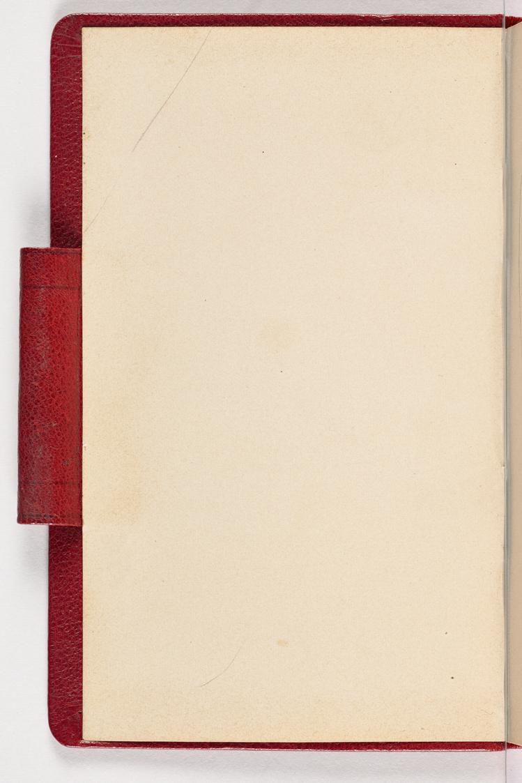Gustav Klimt, Seite 2 (Leerseite), 1898, In rotes Leder gebundenes Büchlein, Zeichnungen und No…