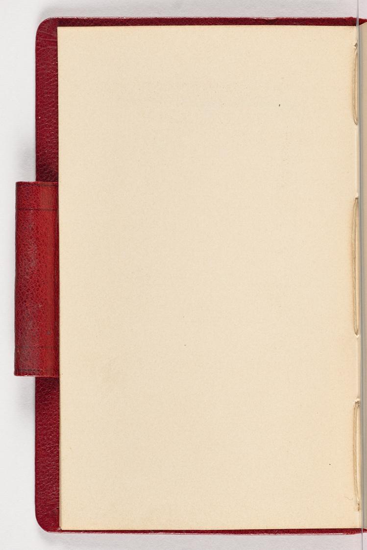 Gustav Klimt, Seite 8 (Leerseite), 1898, In rotes Leder gebundenes Büchlein, Zeichnungen und No…