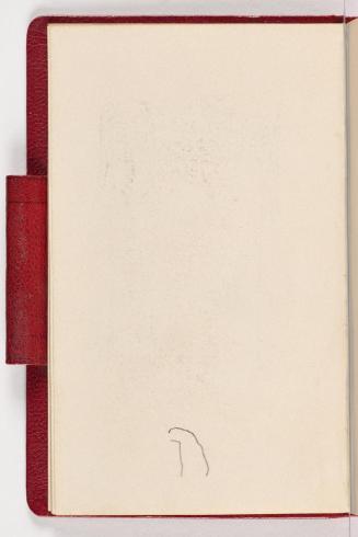 Gustav Klimt, Seite 40, 1898, In rotes Leder gebundenes Büchlein, Zeichnungen und Notizen mit B ...