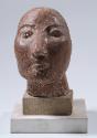 Heinz Leinfellner, Mädchenkopf, 1947, Ziegelterra, Sandstein, 25 cm, Belvedere, Wien, Inv.-Nr. …