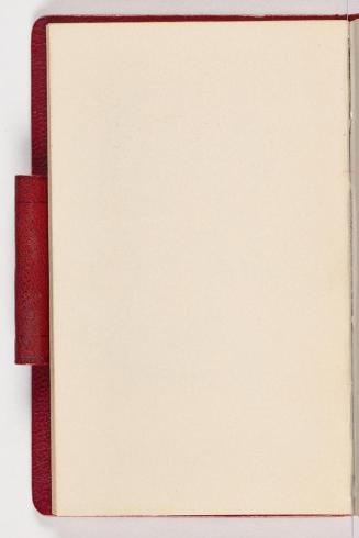 Gustav Klimt, Seite 114 (Leerseite), 1898, In rotes Leder gebundenes Büchlein, Zeichnungen und  ...